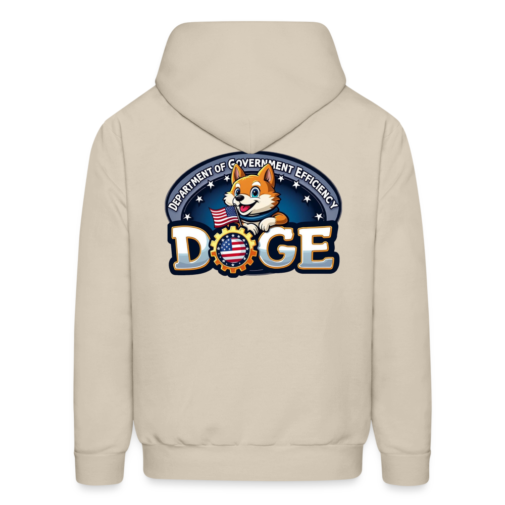 DOGE Hoodie (front/back print) - Sand