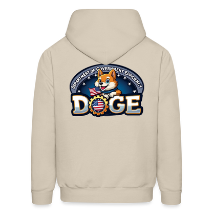 DOGE Hoodie (front/back print) - Sand