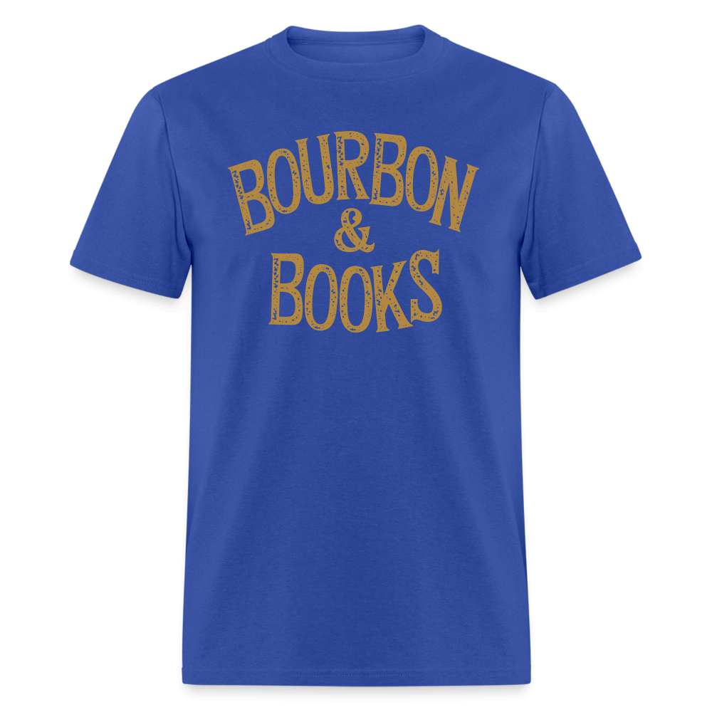 Bourbon & Books T-Shirt - royal blue