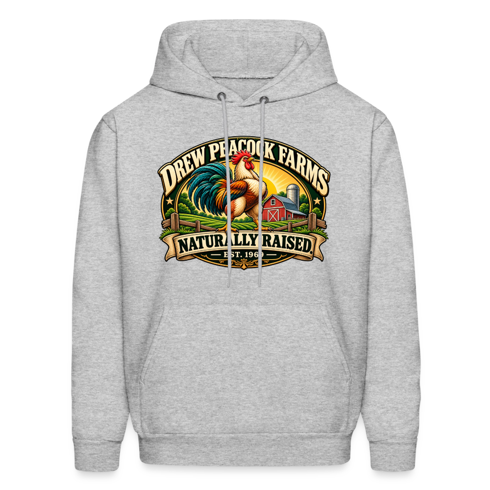 Drew Peacock Farms Hoodie - heather gray