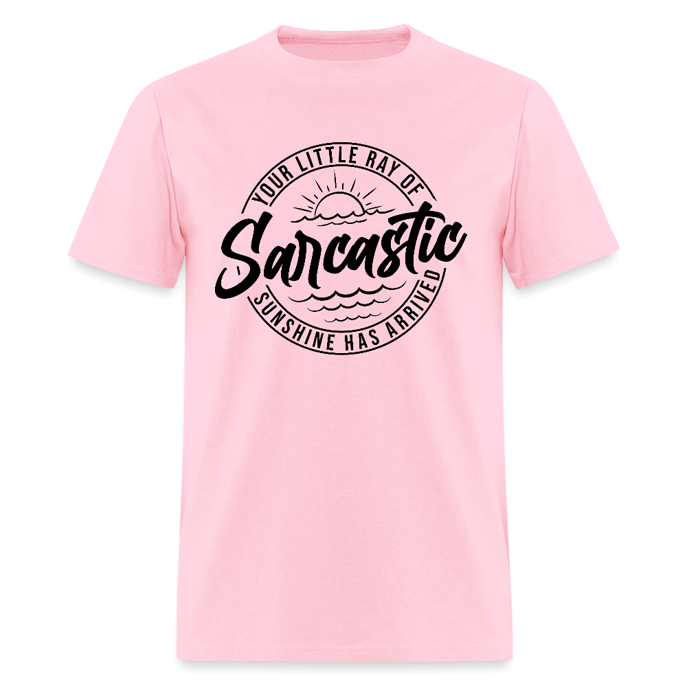 Sarcastic Ray of Sunshine Graphic T-Shirt - pink