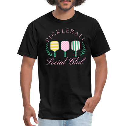 Pickleball Social Club T-Shirt - black