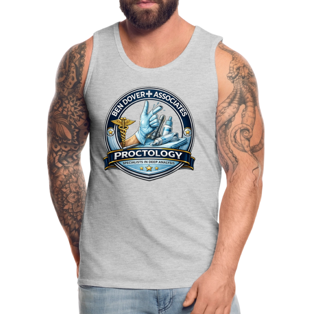Ben Dover Proctology Funny Tank Top Color: White
