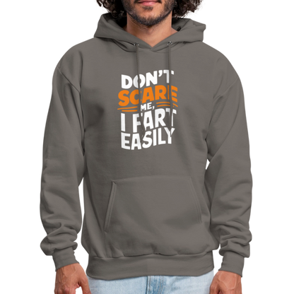 Don't Scare Me I Fart Easily Hoodie - asphalt gray