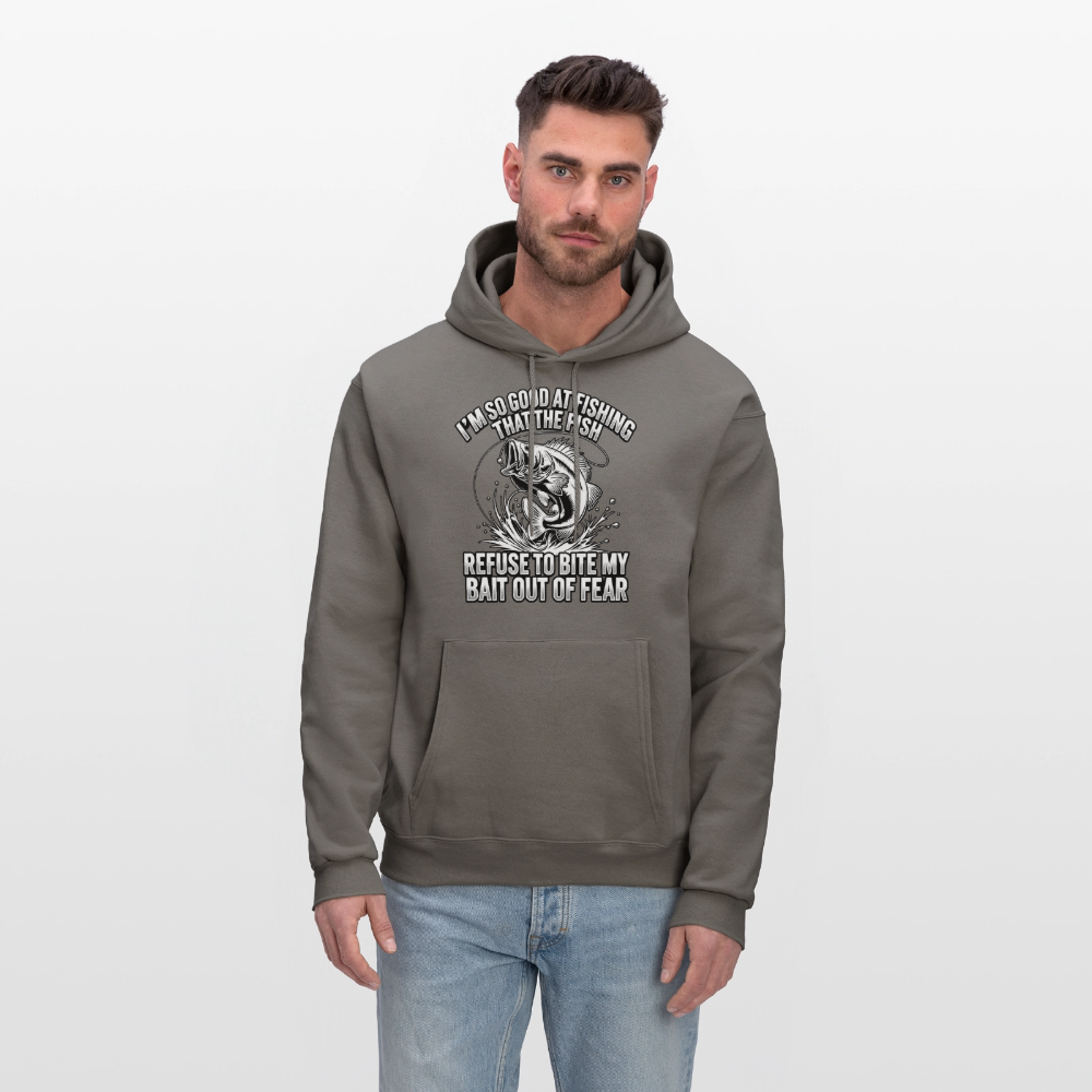 I’m So Good at Fishing the Fish Refuse to Bite Hoodie Color: Denim Blue