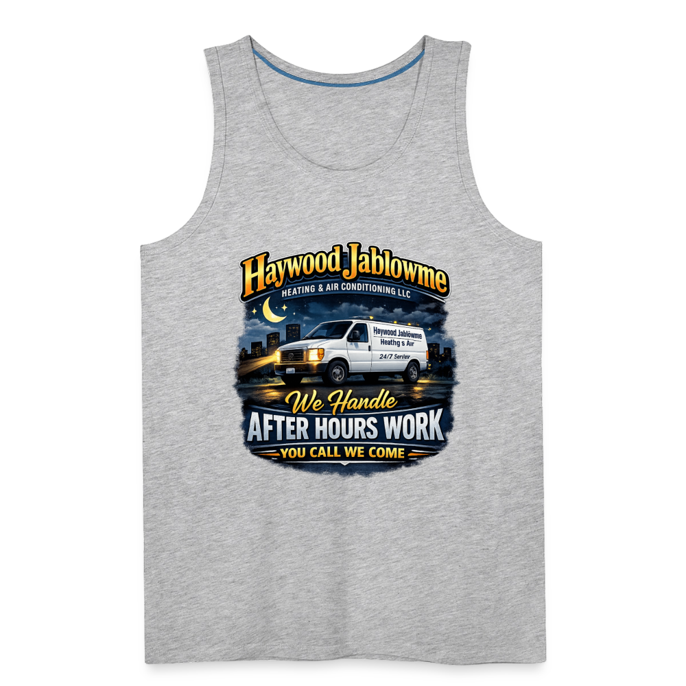 Haywood Jablowme Funny HVAC Tank Top - heather gray