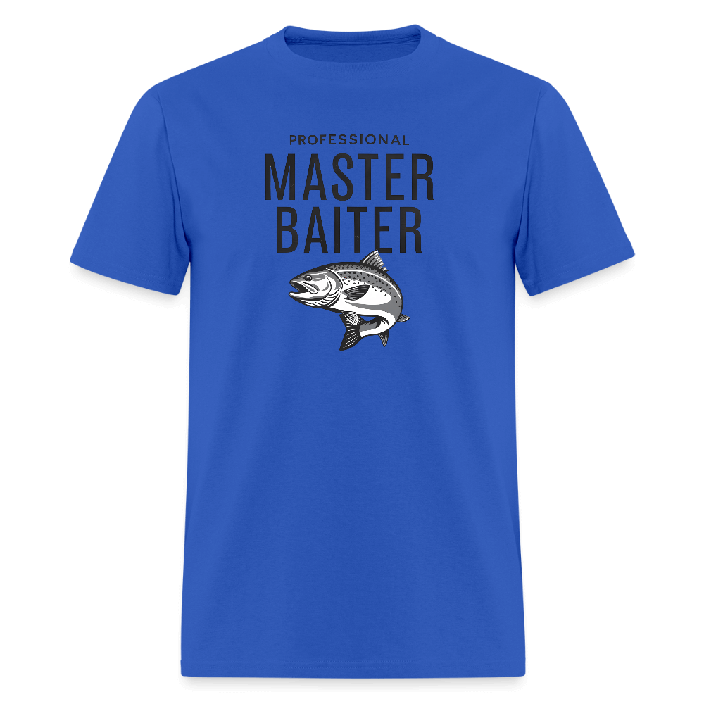 Professional Master Baiter Funny Fishing T-Shirt - royal blue
