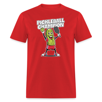 Pickleball Champion T-Shirt - red