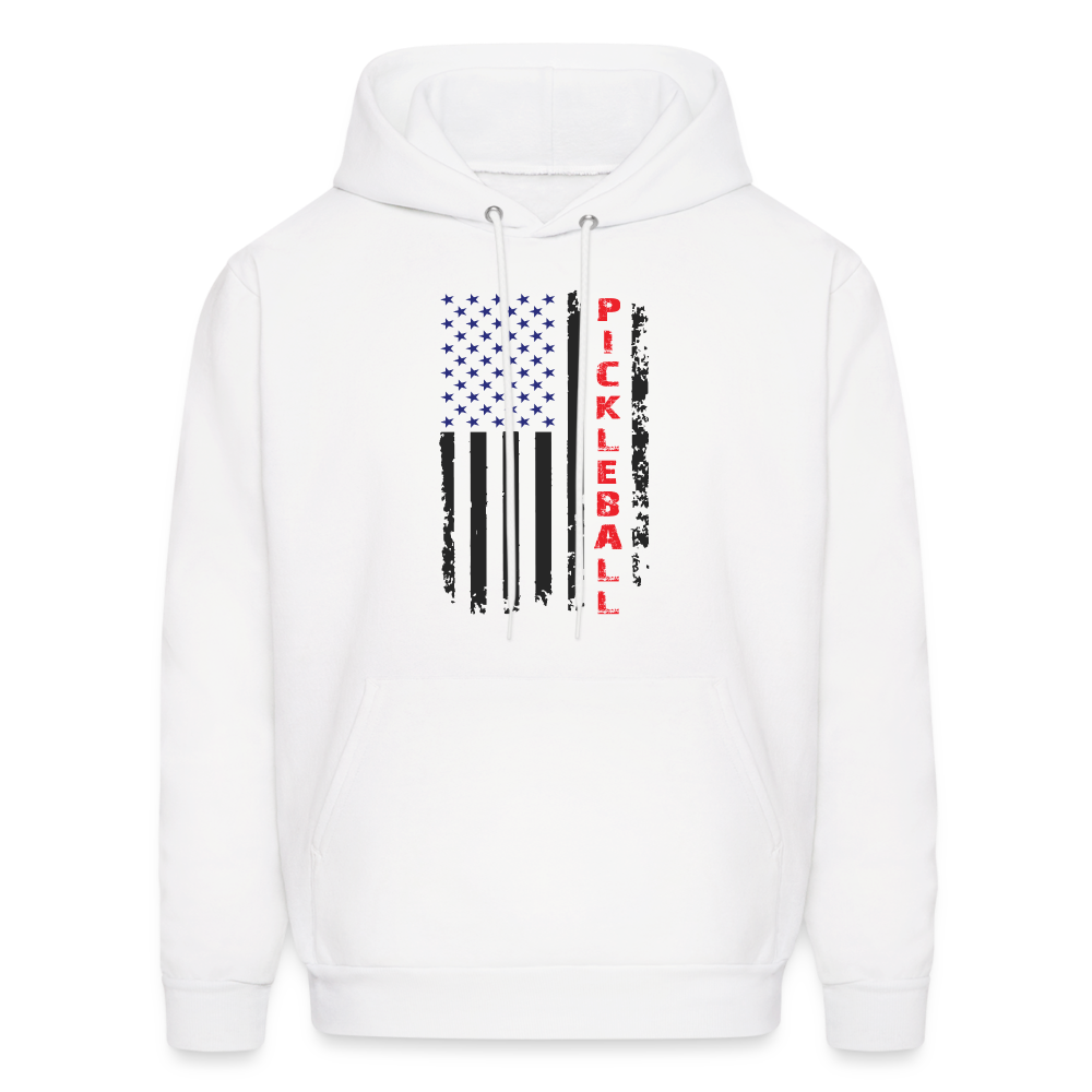 Pickleball Flag Hoodie - white