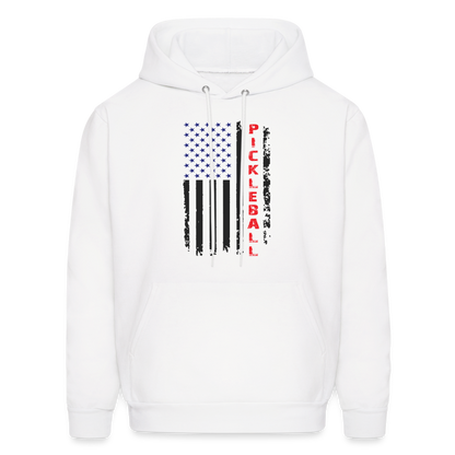 Pickleball Flag Hoodie - white