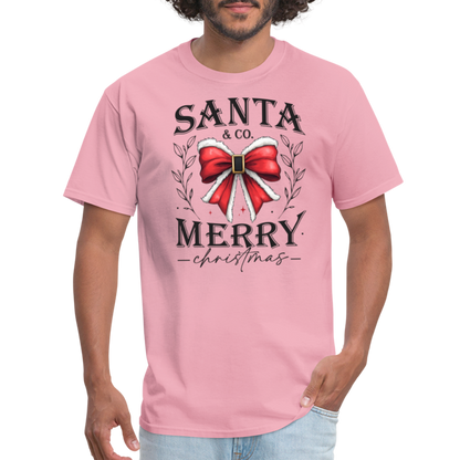 Merry Christmas Santa & Co T-Shirt - pink