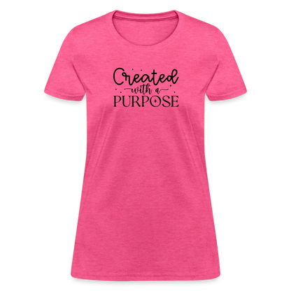 Created with a Purpose Women's T-Shirt - heather pink