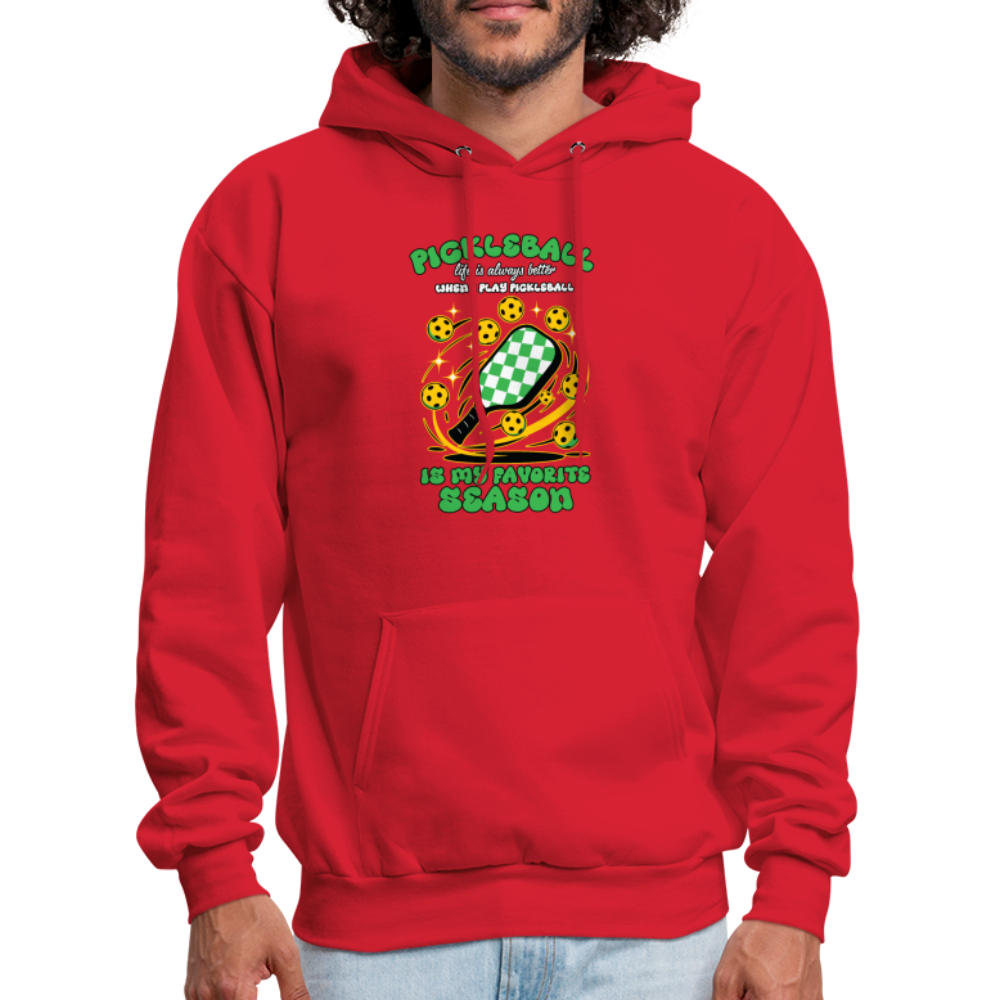 Pickleball Is My Favorite Season Hoodie - red