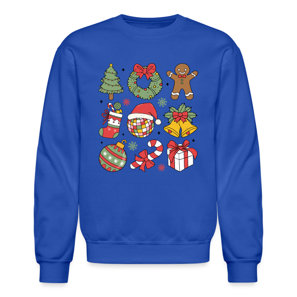 Christmas Holiday Season Sweatshirt - royal blue