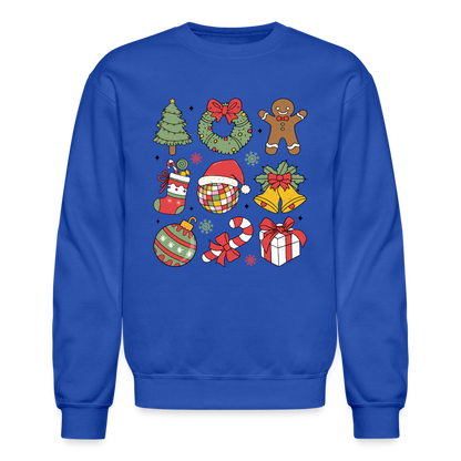 Christmas Holiday Season Sweatshirt - royal blue