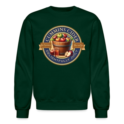 Cummins Cider (Funny Adult Humor) Sweatshirt - forest green