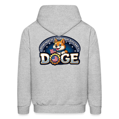 DOGE Hoodie (front/back print) - heather gray