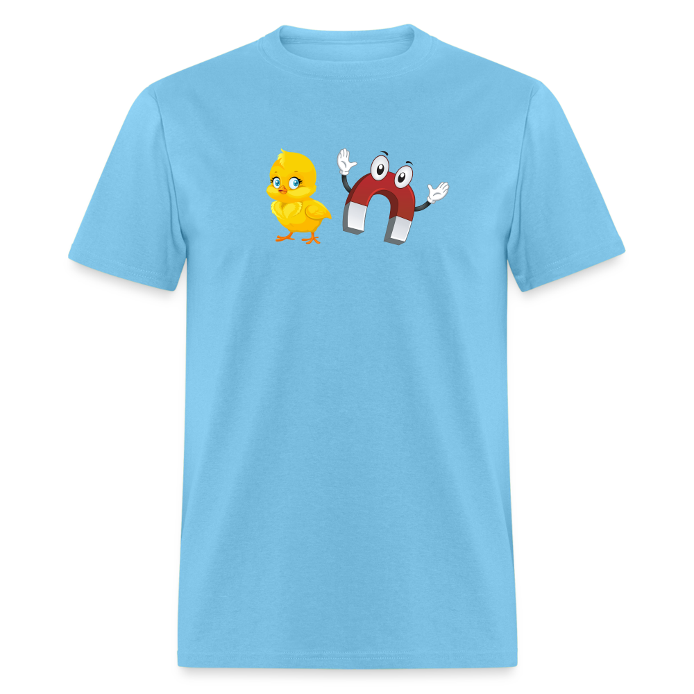 Chick Magnet T-Shirt - Color: aquatic blue