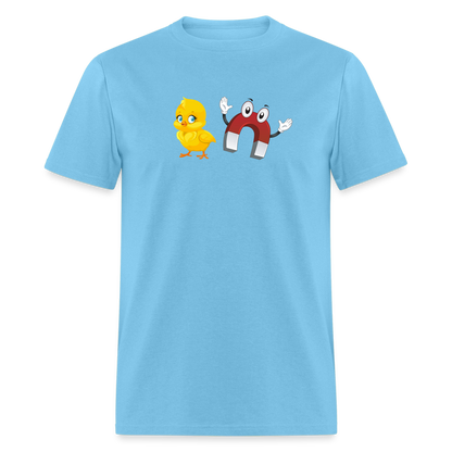 Chick Magnet T-Shirt - Color: aquatic blue