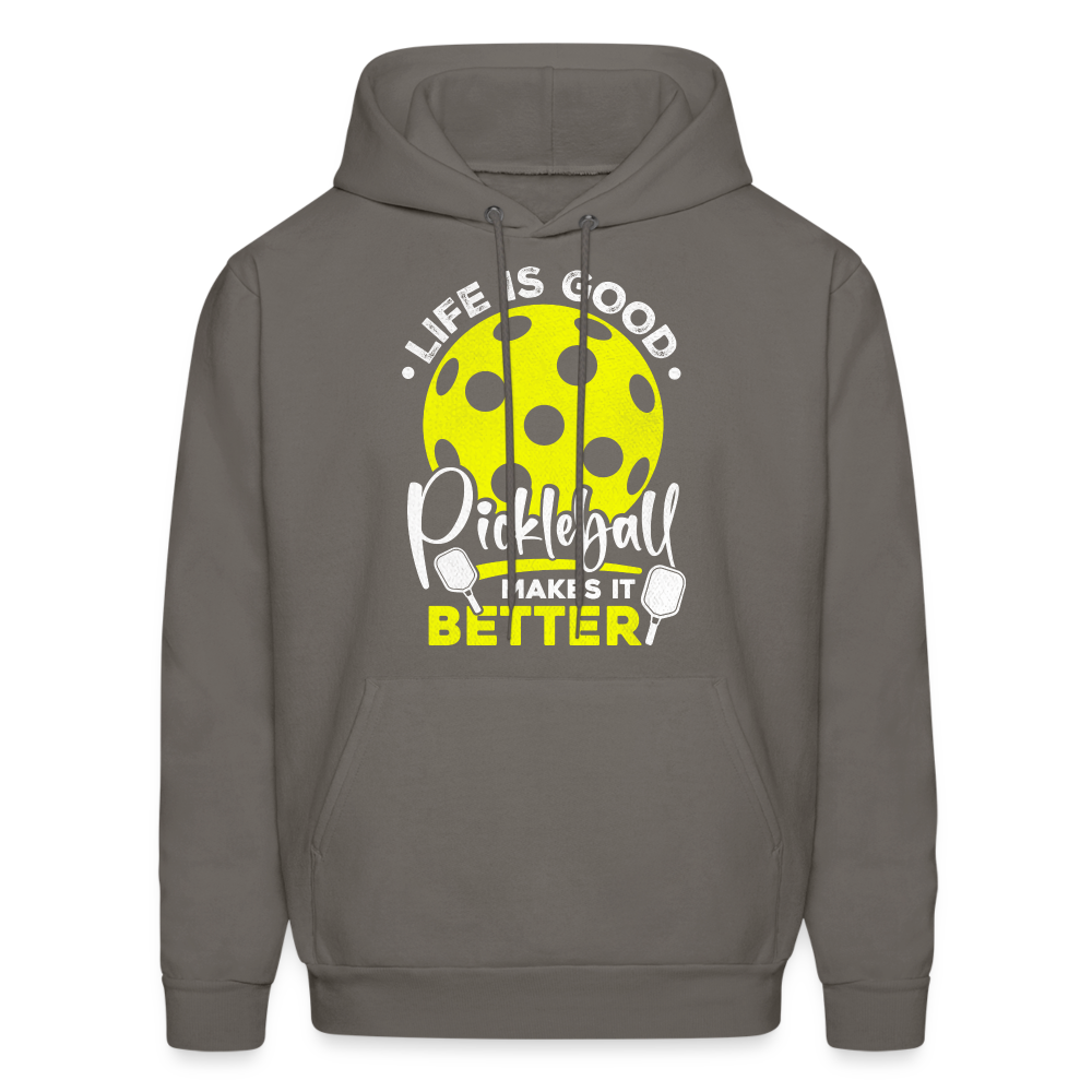 Life Is Good Pickleball Makes It Better Hoodie - asphalt gray