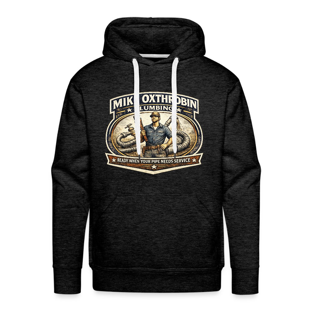 Mike Oxthrobin Plumbing Hoodie Funny Adult Humor Gear Color: charcoal grey