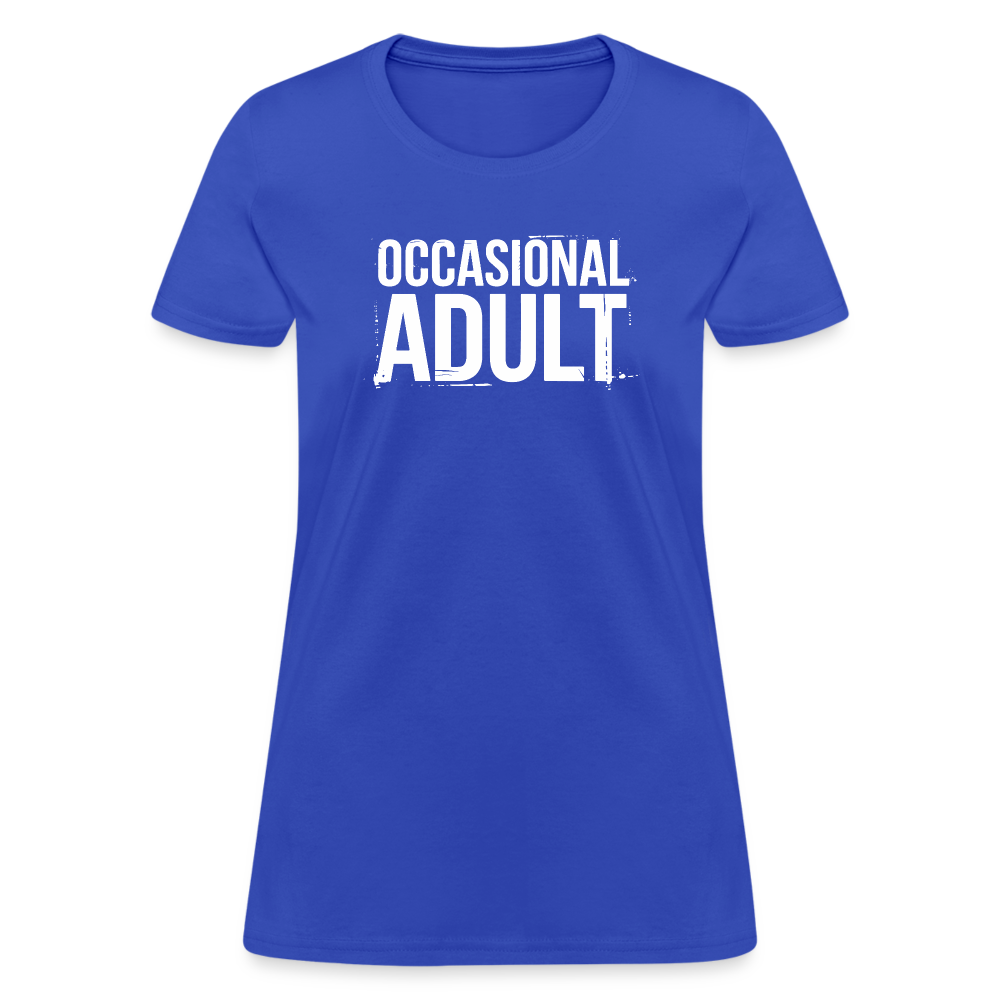 Occasional Adult Women's Contoured T-Shirt - royal blue