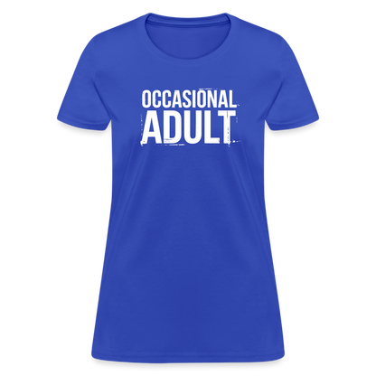 Occasional Adult Women's Contoured T-Shirt - royal blue