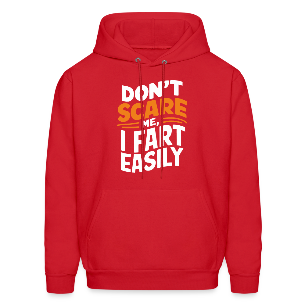 Don't Scare Me I Fart Easily Hoodie - red