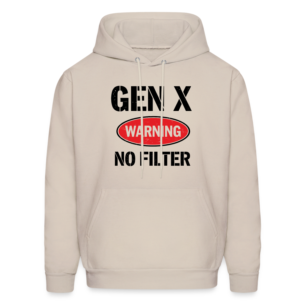 GEN-X Warning No Filter Hoodie - Sand