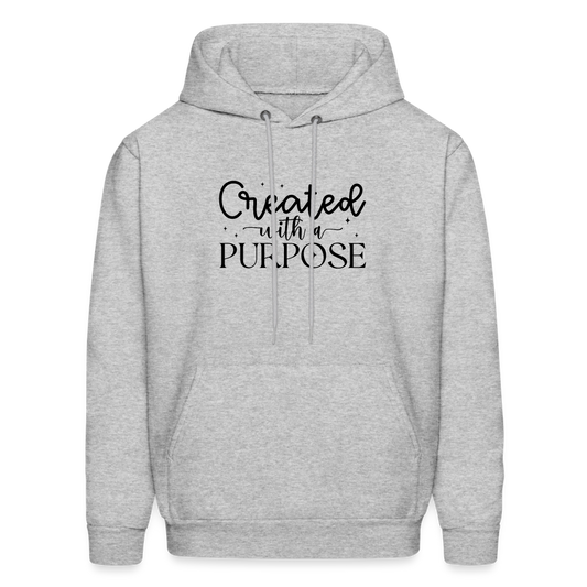 Created with a Purpose Hoodie - heather gray