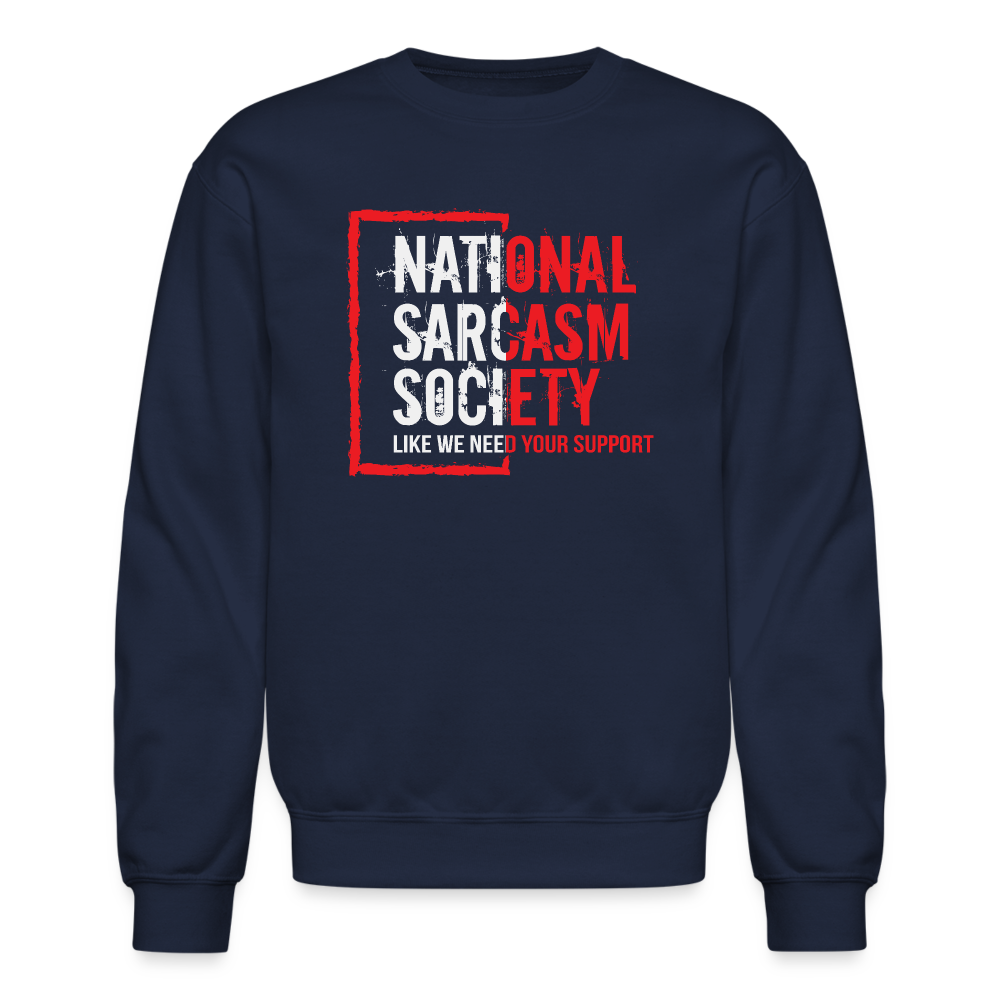 National Sarcasm Society Sweatshirt - navy