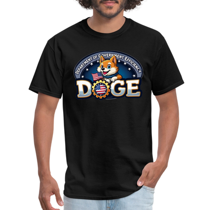 DOGE Logo (Dept of Government Efficiency) T-Shirt - black