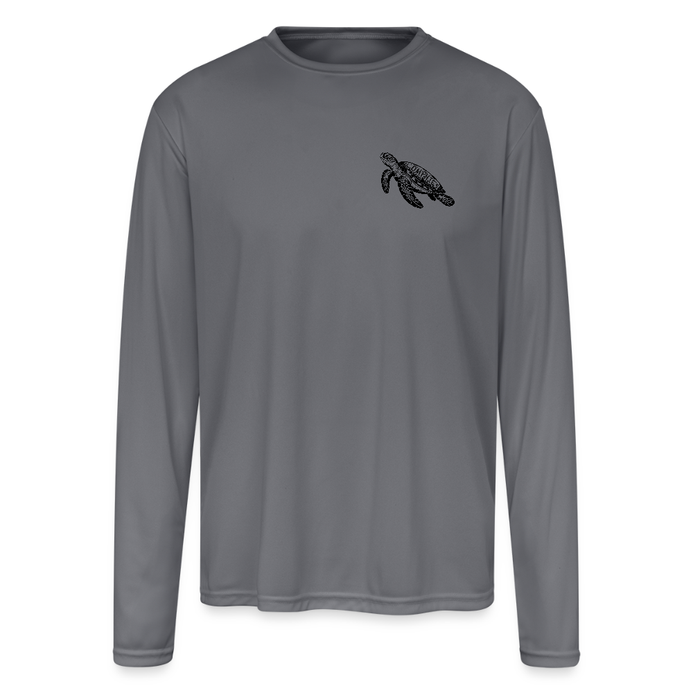 Salty Sandy Happy Beach Performance Shirt – UPF 44+ - gray