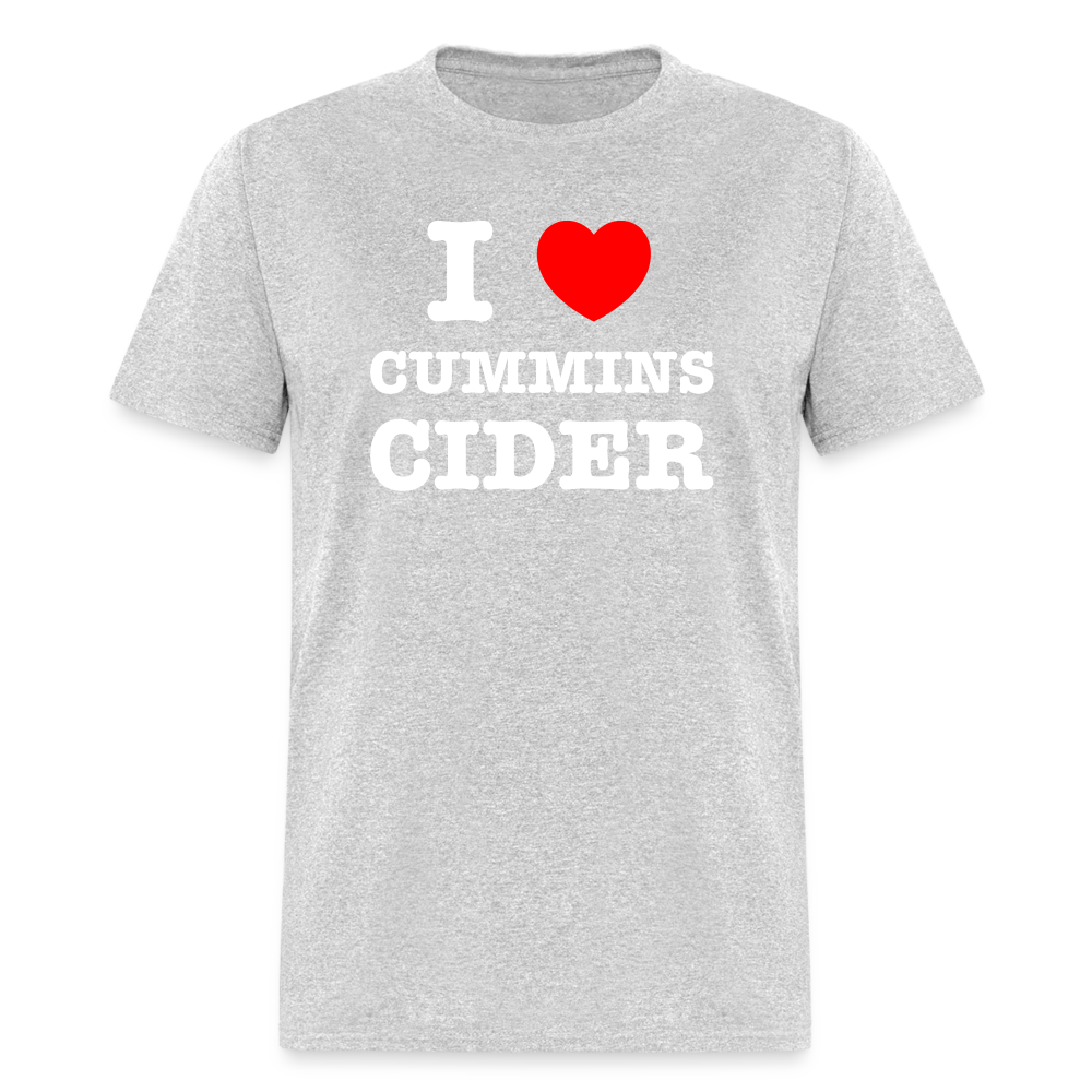 I Heart Cummins Cider T-Shirt - heather gray