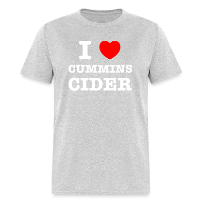 I Heart Cummins Cider T-Shirt - heather gray