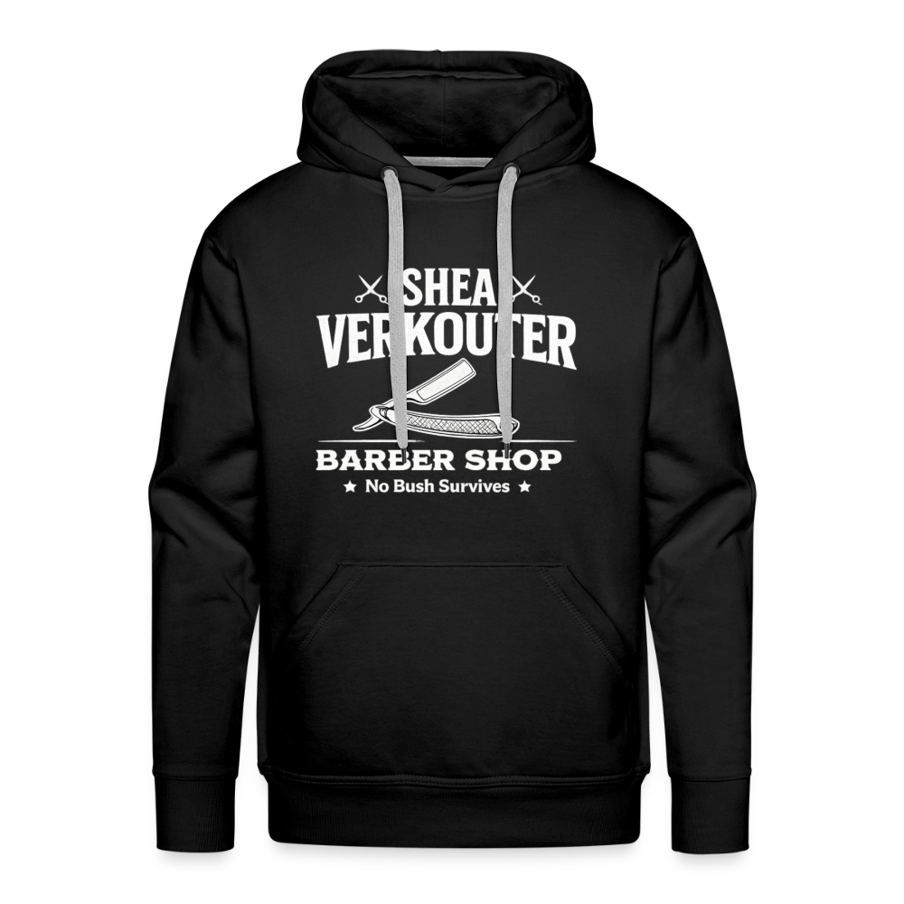 Shea Verkouter Barber Shop Funny Adult Humor Premium Hoodie Color: Black