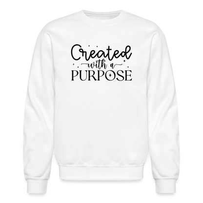 Created with a Purpose Sweatshirt - white