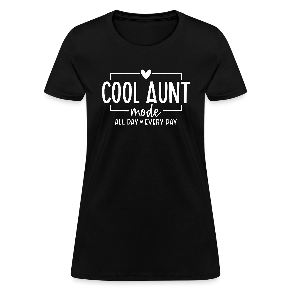 Cool Aunt Mode Women's Contoured T-Shirt - black