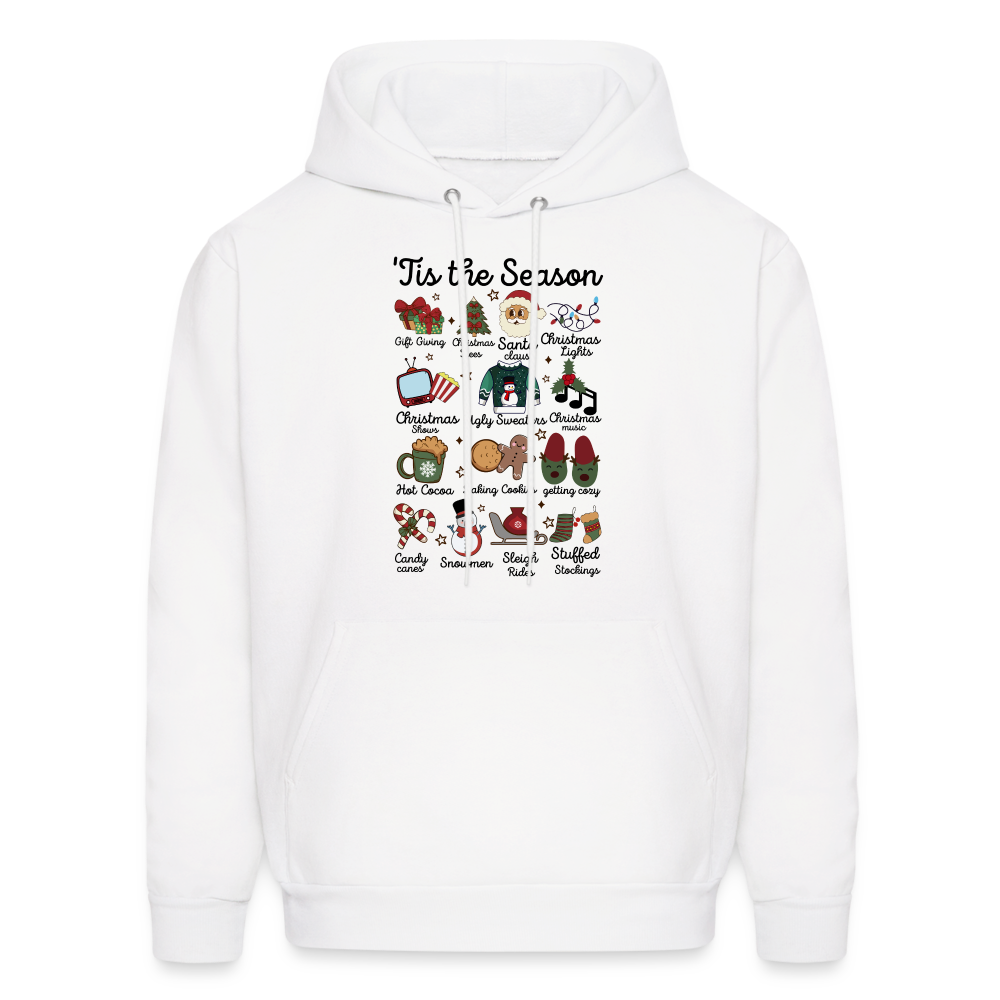 Tis The Season (Christmas) Hoodie - white