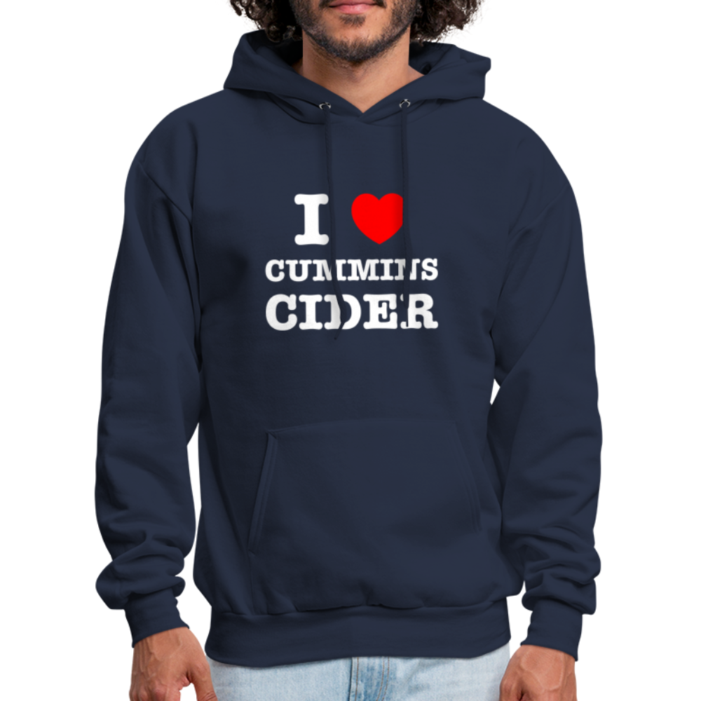 I Heart Cummins Cider Hoodie - navy