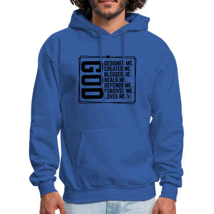 GOD Designed Me Hoodie - royal blue