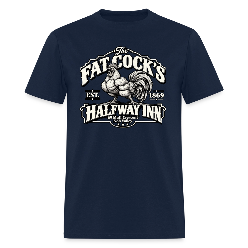 Fat Cock’s Halfway Inn T-Shirt - navy