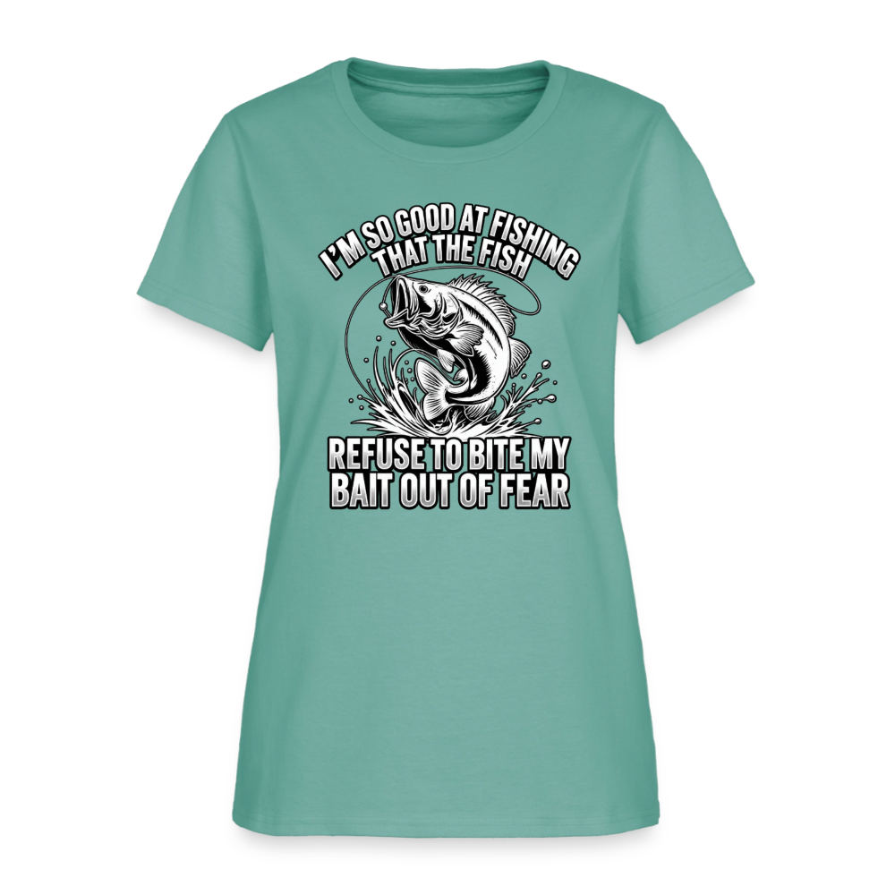 I’m So Good at Fishing the Fish Refuse to Bite Women’s T-Shirt - aquatic