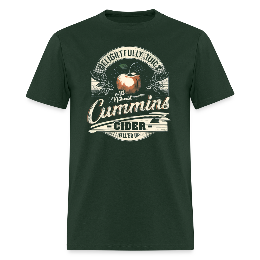 Vintage Cummins Cider (Funny Adult Humor) T-Shirt - forest green