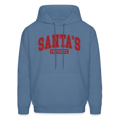 Santa's Favorite Hoodie - denim blue