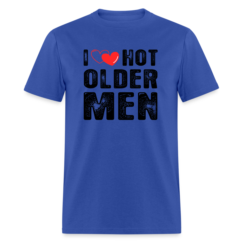 I Heart Hot Older Men (I Love Hot Older Men) T-Shirt - royal blue