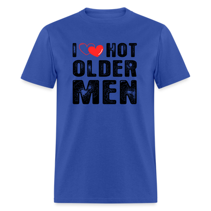 I Heart Hot Older Men (I Love Hot Older Men) T-Shirt - royal blue