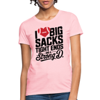 I Love Big Sacks Tight Ends and A Strong D Women's T-Shirt (Football Season)