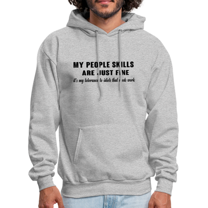 It's My Tolerance To Idiots That Needs Work Hoodie - heather gray