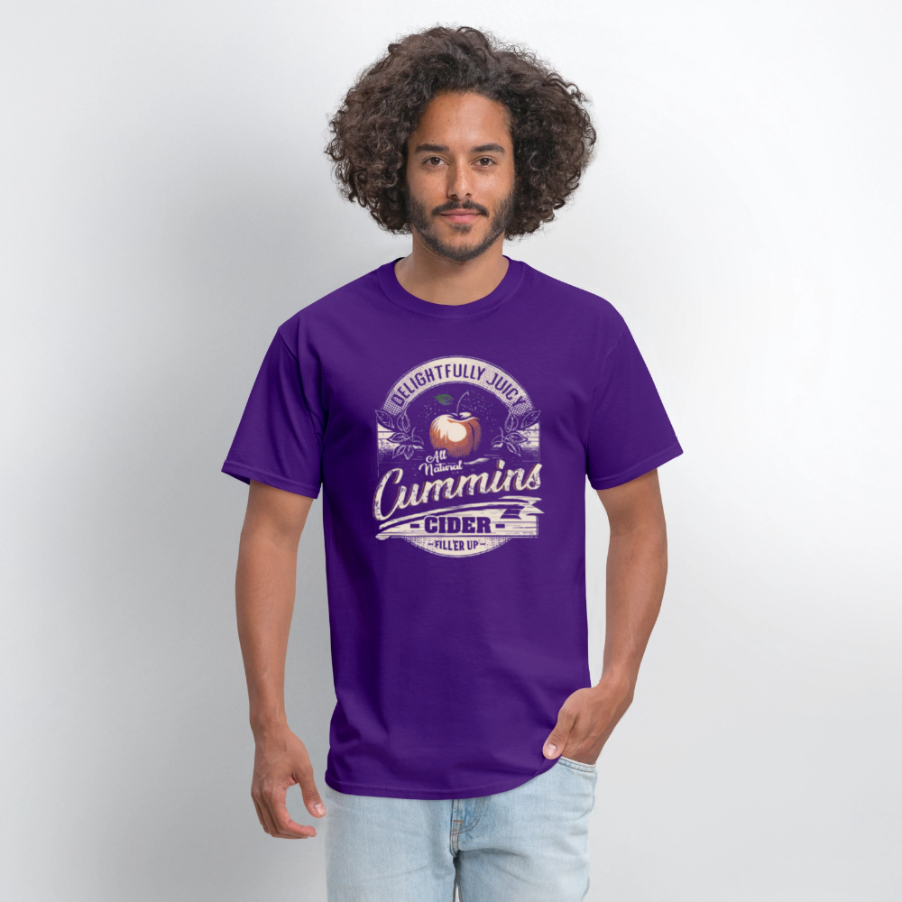 Vintage Cummins Cider (Funny Adult Humor) T-Shirt - purple